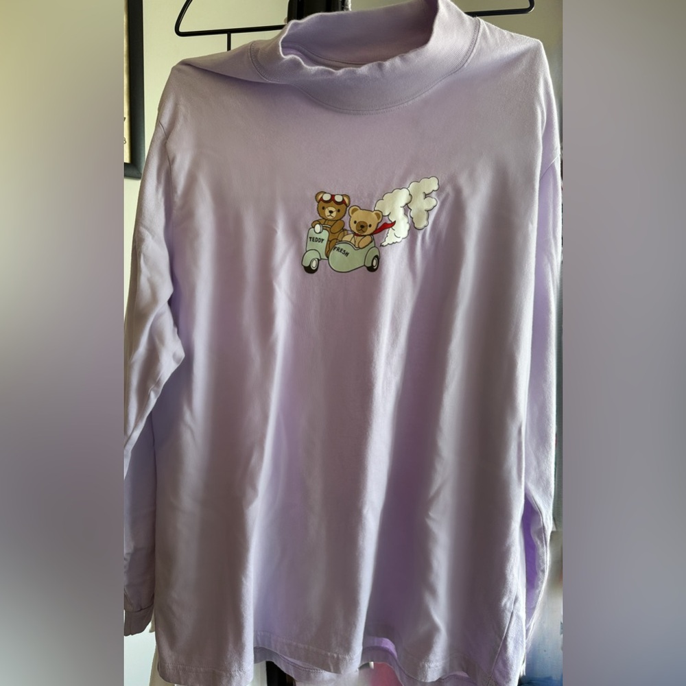 Teddy Fresh Ride or Die Lavender Long Sleeve Shirt
